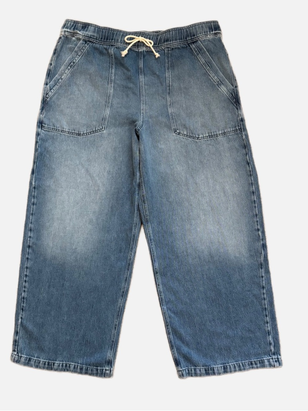 Nuuds Wide Leg Pull On Denim Jeans Women's XXL - Picture 11 of 12